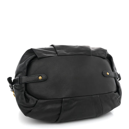 Prada Vitello Soft Shopping Satchel Black 4 of 18