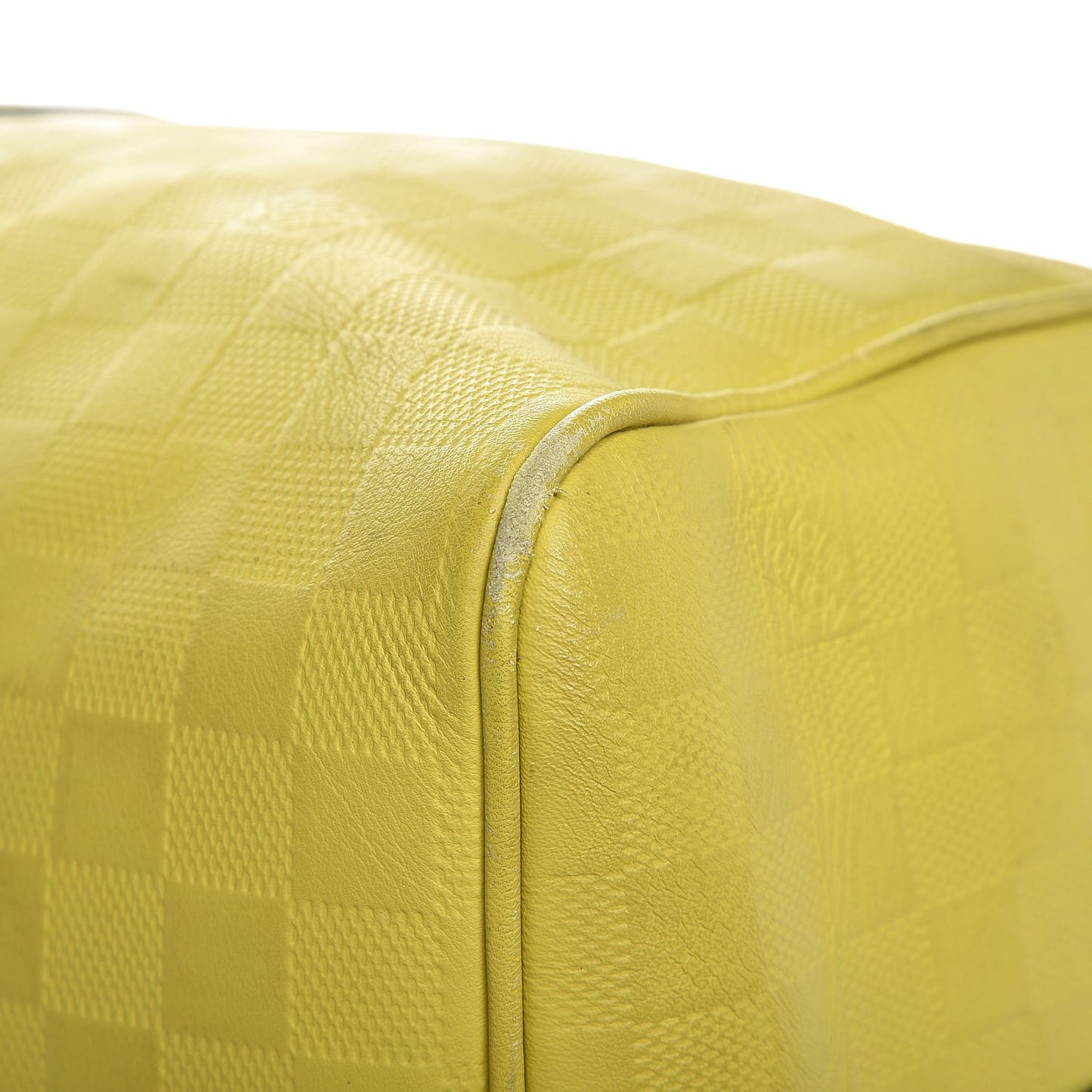 Damier Infini Keepall Bandouliere 45 Vert Acide
