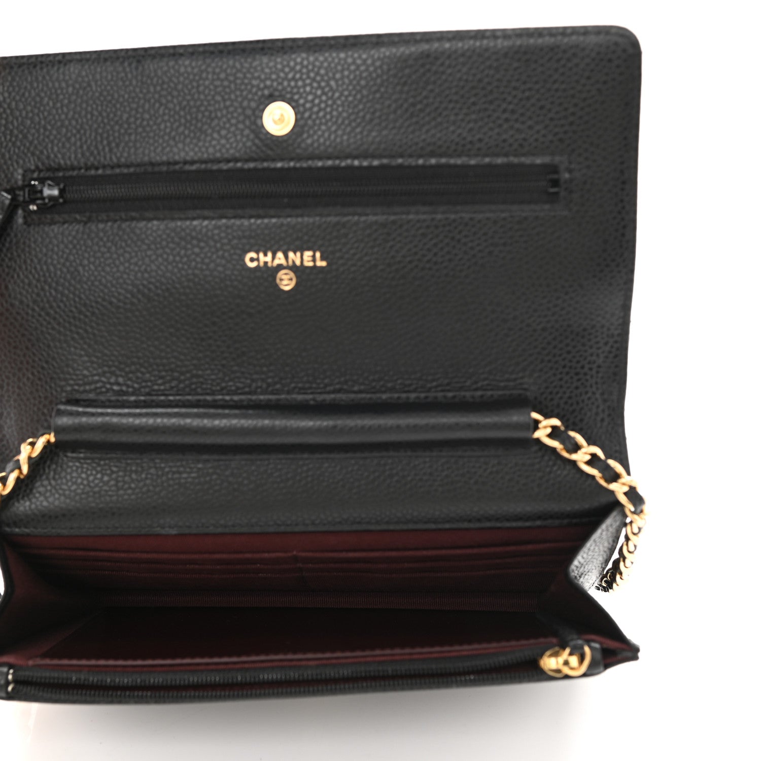 Chanel Caviar Quilted Wallet On Chain WOC Black 5 of 10