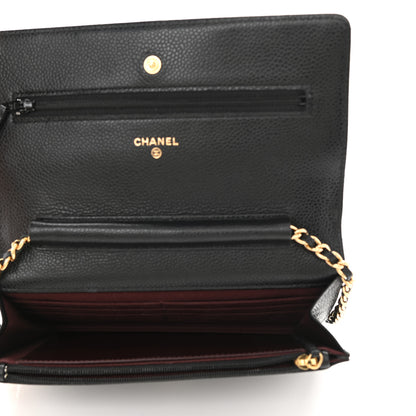 Chanel Caviar Quilted Wallet On Chain WOC Black 5 of 10