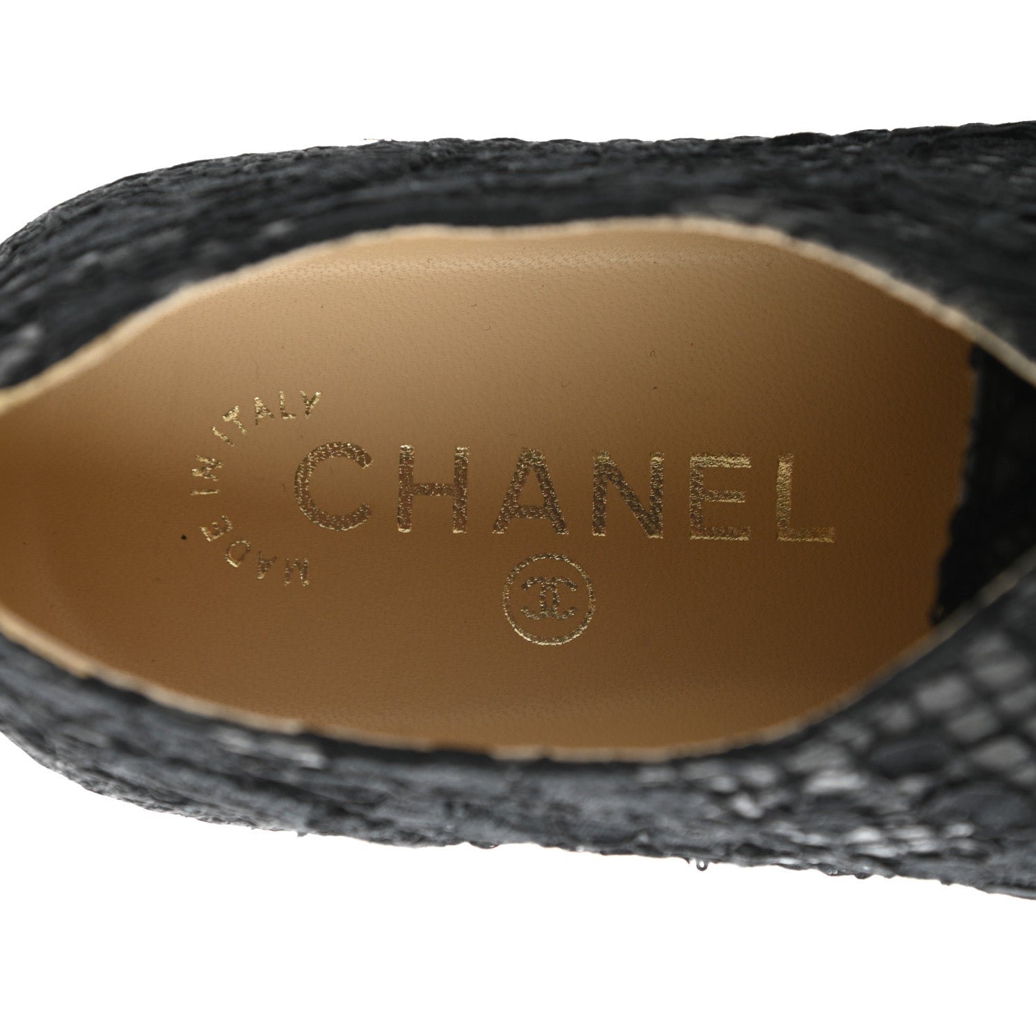 Chanel Lace Calfskin Camellia Floral Sneakers 40 Black 6 of 9