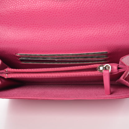 Chanel Caviar Quilted Small Flap Wallet Pink 5 of 8