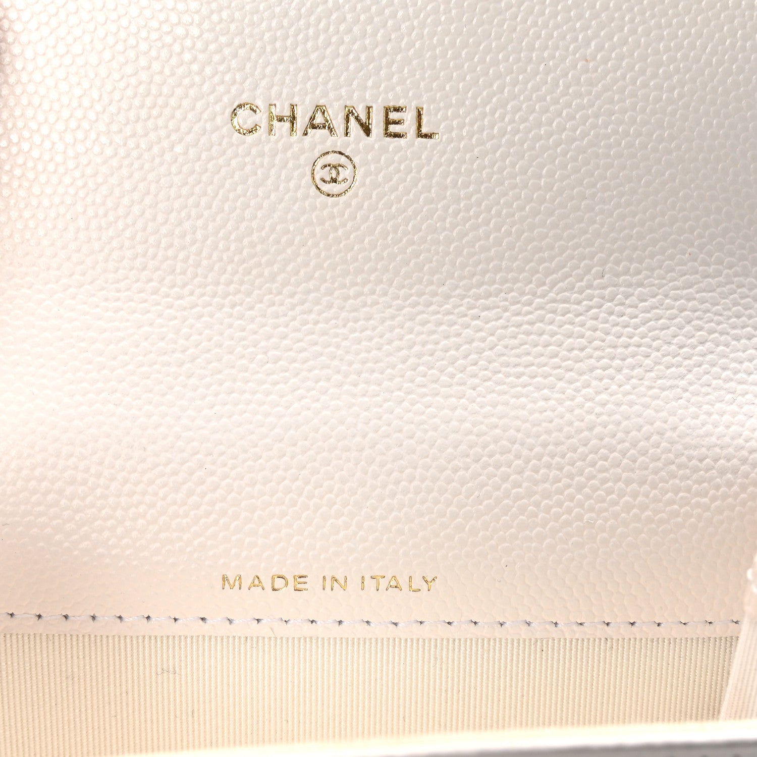 Chanel Caviar Quilted Flap Card Holder Wallet White 7 of 9