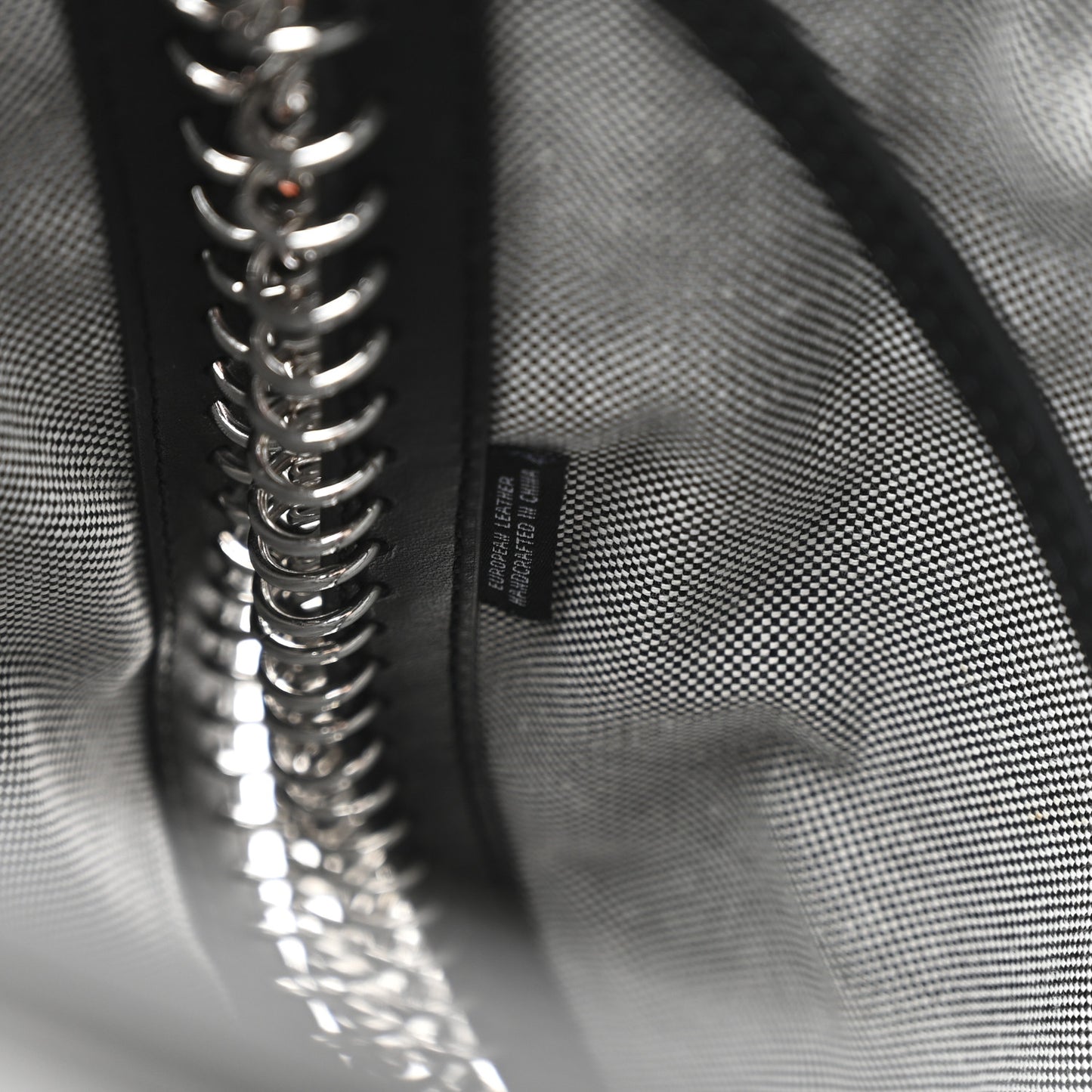 Calfskin Chain Around Roxy Hobo Black