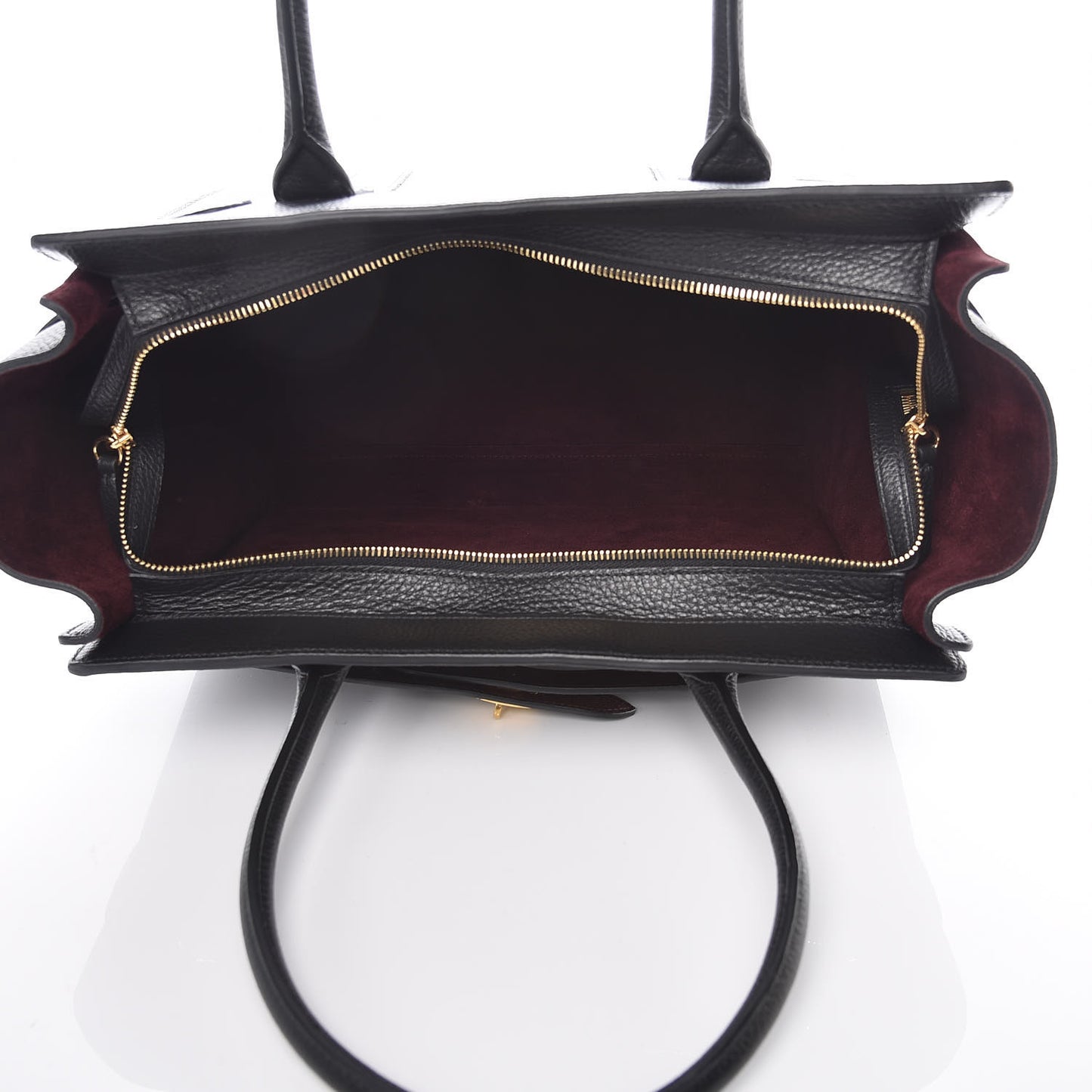 Classic Grain Small Bayswater Zip Tote Black