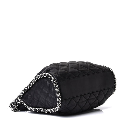 Chanel Washed Lambskin Chain Around Hobo Black 6 of 10