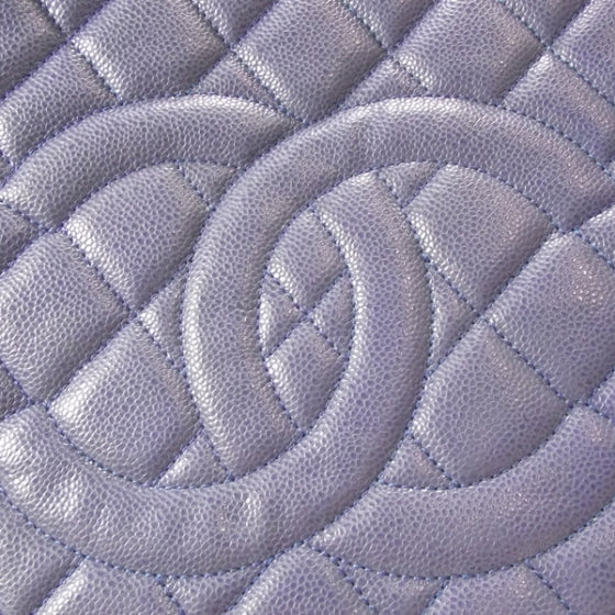 Chanel Caviar Grand Shopping Tote GST XL Blue 9 of 14