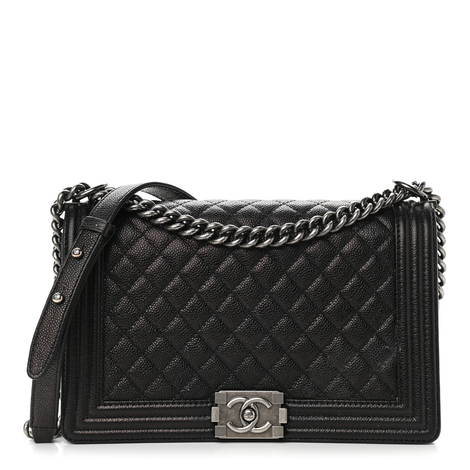 Chanel Caviar Quilted New Medium Boy Flap Black 1 of 16