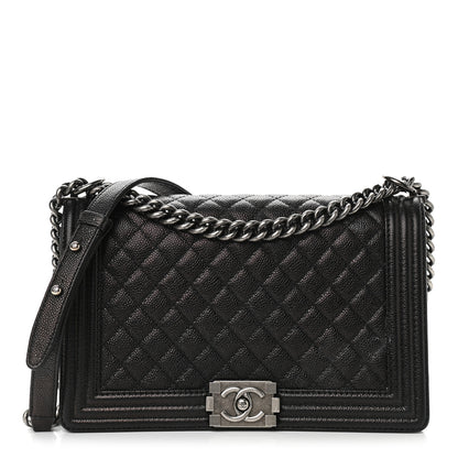 Chanel Caviar Quilted New Medium Boy Flap Black 1 of 16