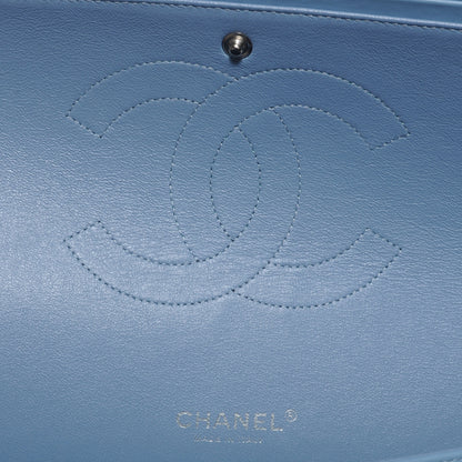 Chanel Patent Maxi Double Flap Light Blue 6 of 8