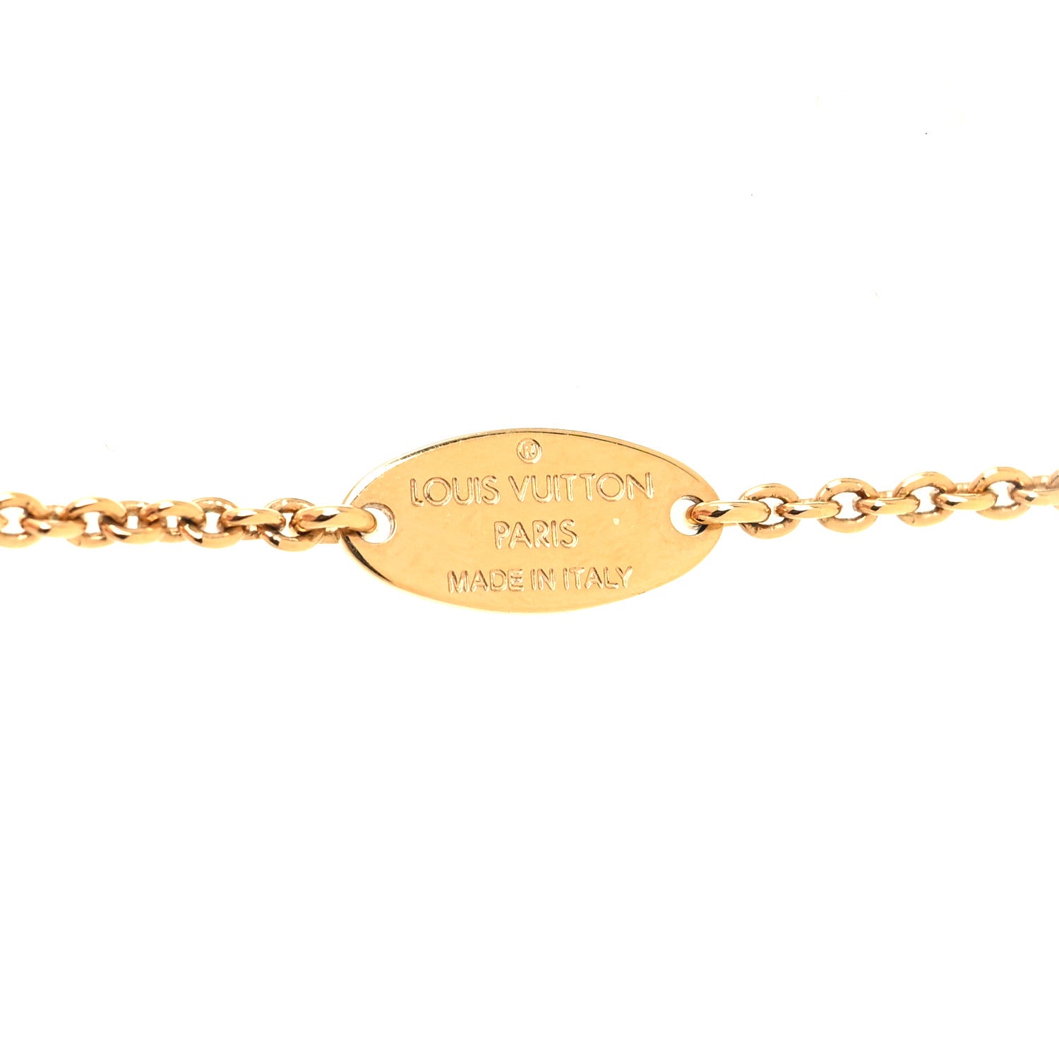 Louis Vuitton Essential V Necklace Gold 5 of 6