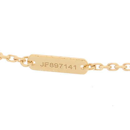 Van Cleef & Arpels 18K Yellow Gold Tiger Eye Vintage Alhambra Pendant Necklace 4 of 6