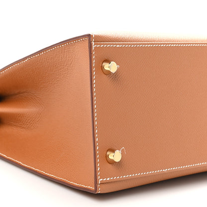 Hermes Epsom Kelly Sellier 28 Gold 9 of 11