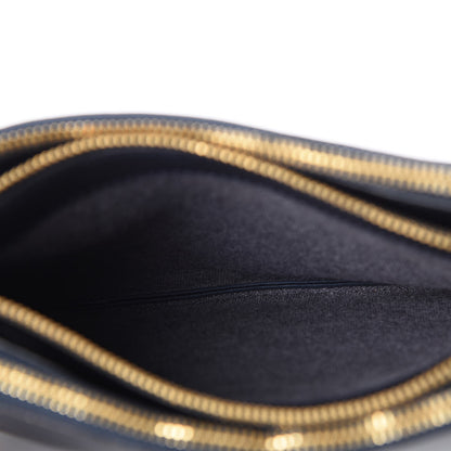 Celine Lambskin Small Trio Crossbody Bag Dark Blue 5 of 7