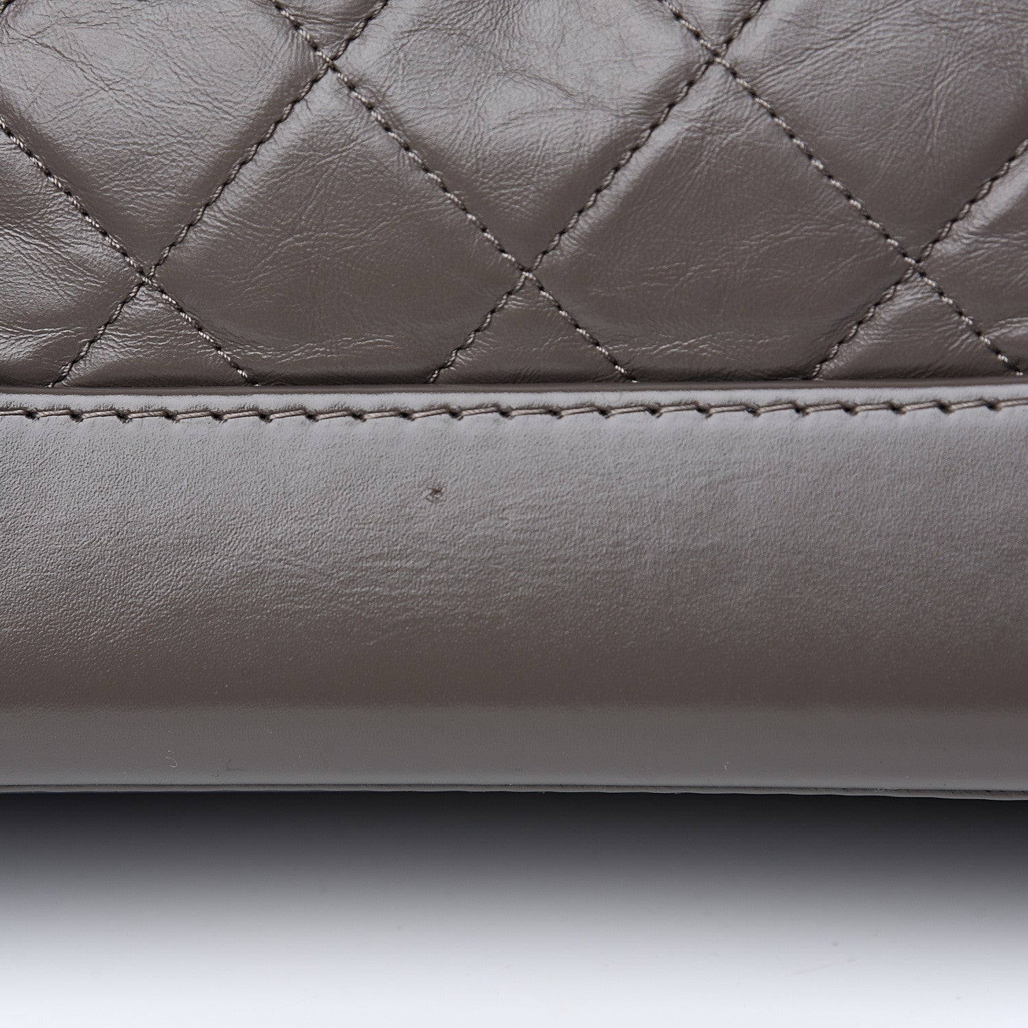 Chanel Aged Calfskin Quilted Small Gabrielle Hobo Grey 9 of 9