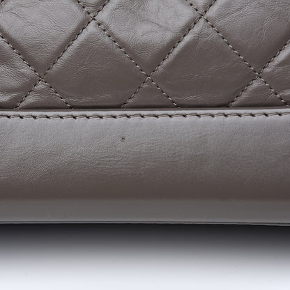 Chanel Aged Calfskin Quilted Small Gabrielle Hobo Grey 9 of 9