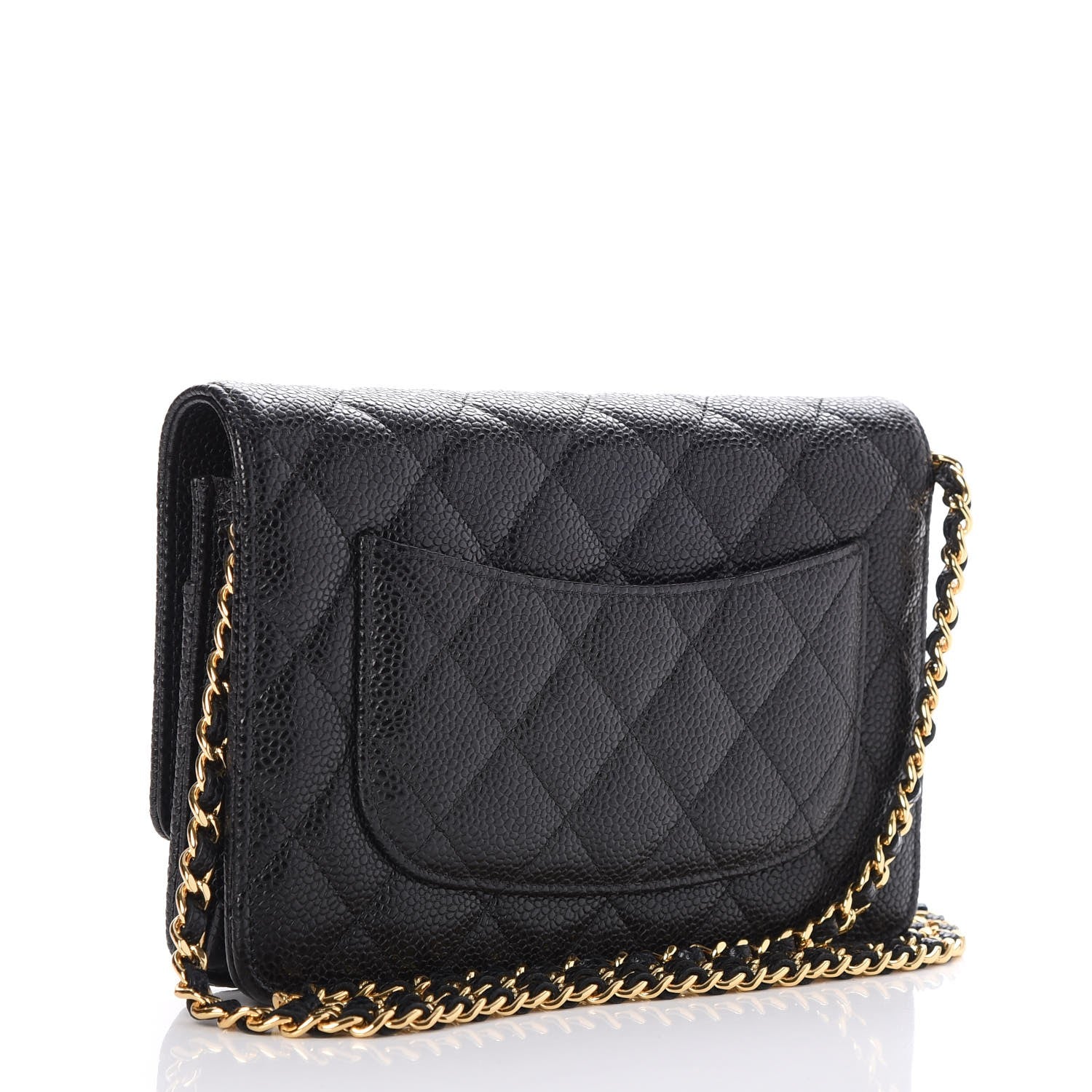 Chanel Caviar Quilted Wallet On Chain WOC Black 3 of 11