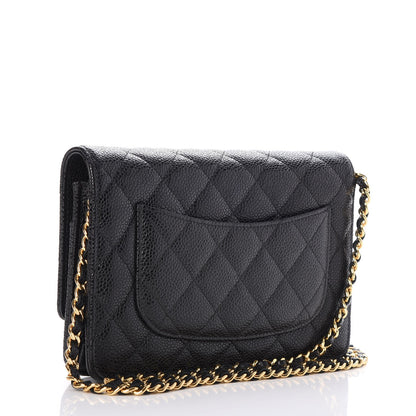 Chanel Caviar Quilted Wallet On Chain WOC Black 3 of 11
