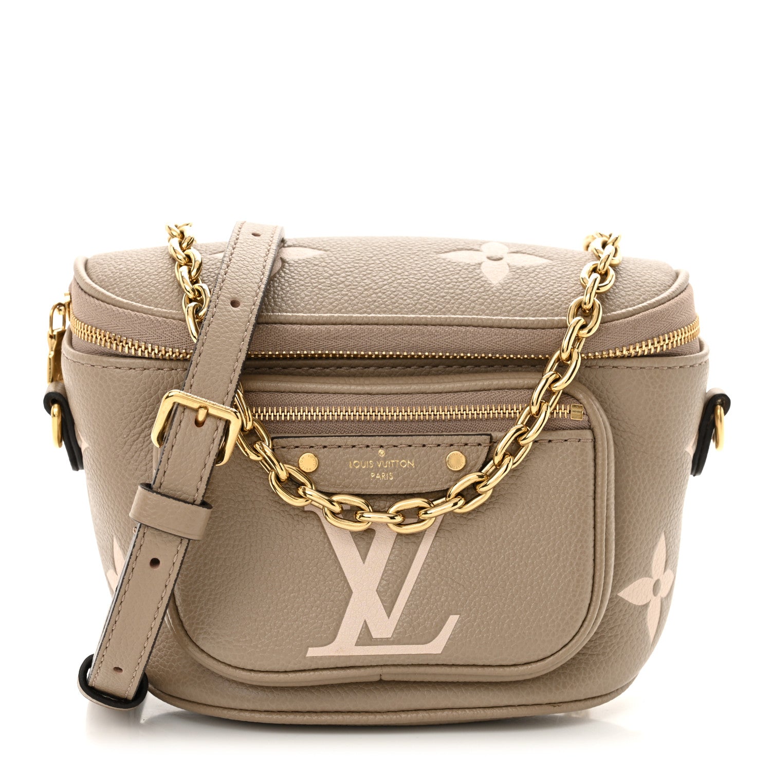 Louis Vuitton Empreinte Monogram Giant Mini Bumbag Tourterelle Cream 1 of 12