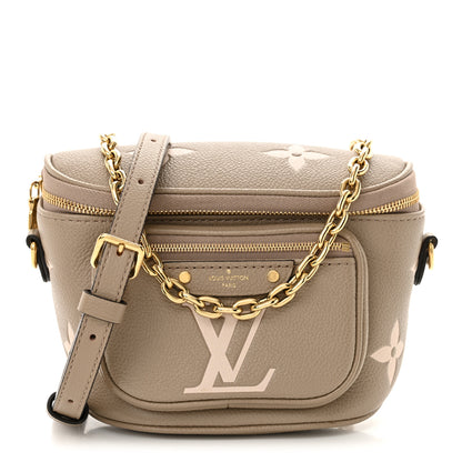 Louis Vuitton Empreinte Monogram Giant Mini Bumbag Tourterelle Cream 1 of 12