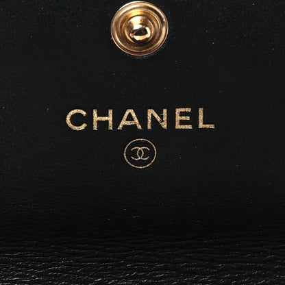 Chanel Lambskin Quilted Chanel 19 Flap Wallet Black 6 of 10