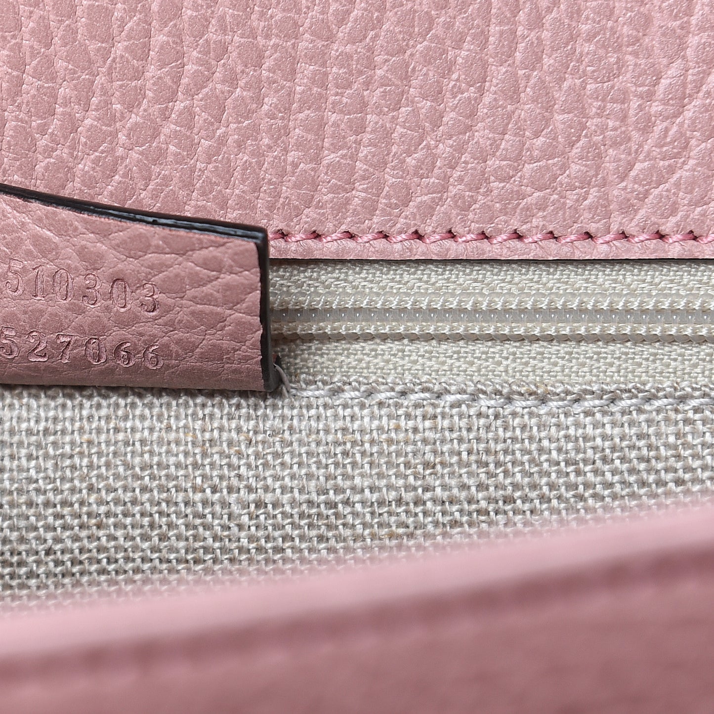 Dollar Calfskin Interlocking G Shoulder Bag Soft Pink