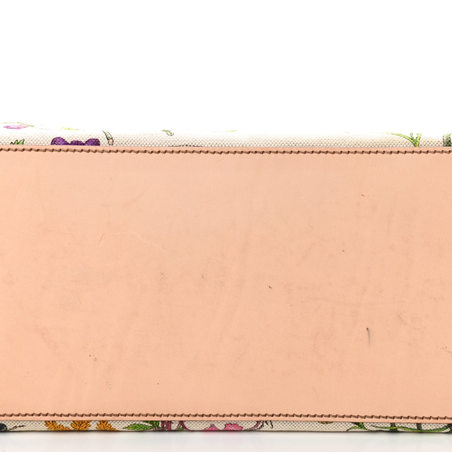 Canvas Floral Flora Bamboo Handle Bag