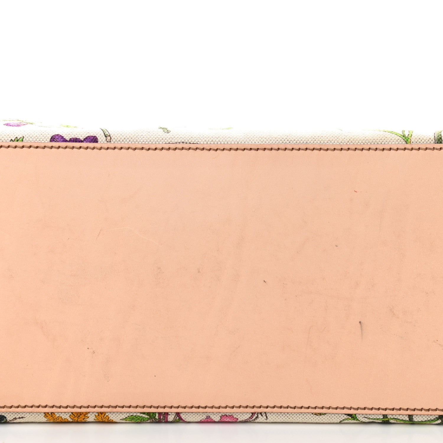 Gucci Canvas Floral Flora Bamboo Handle Bag 13 of 15