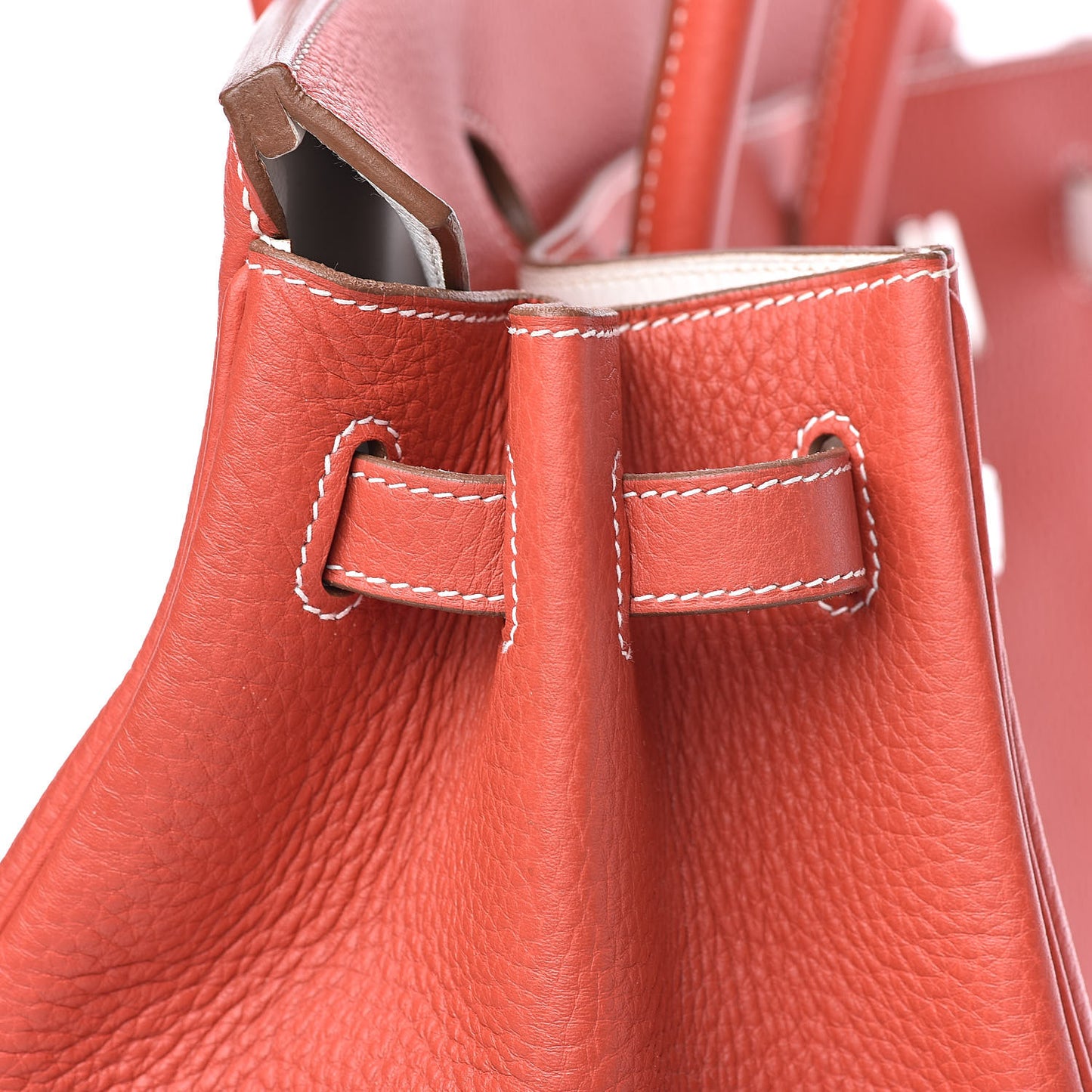 Togo Casaque Birkin 40 Sanguine White