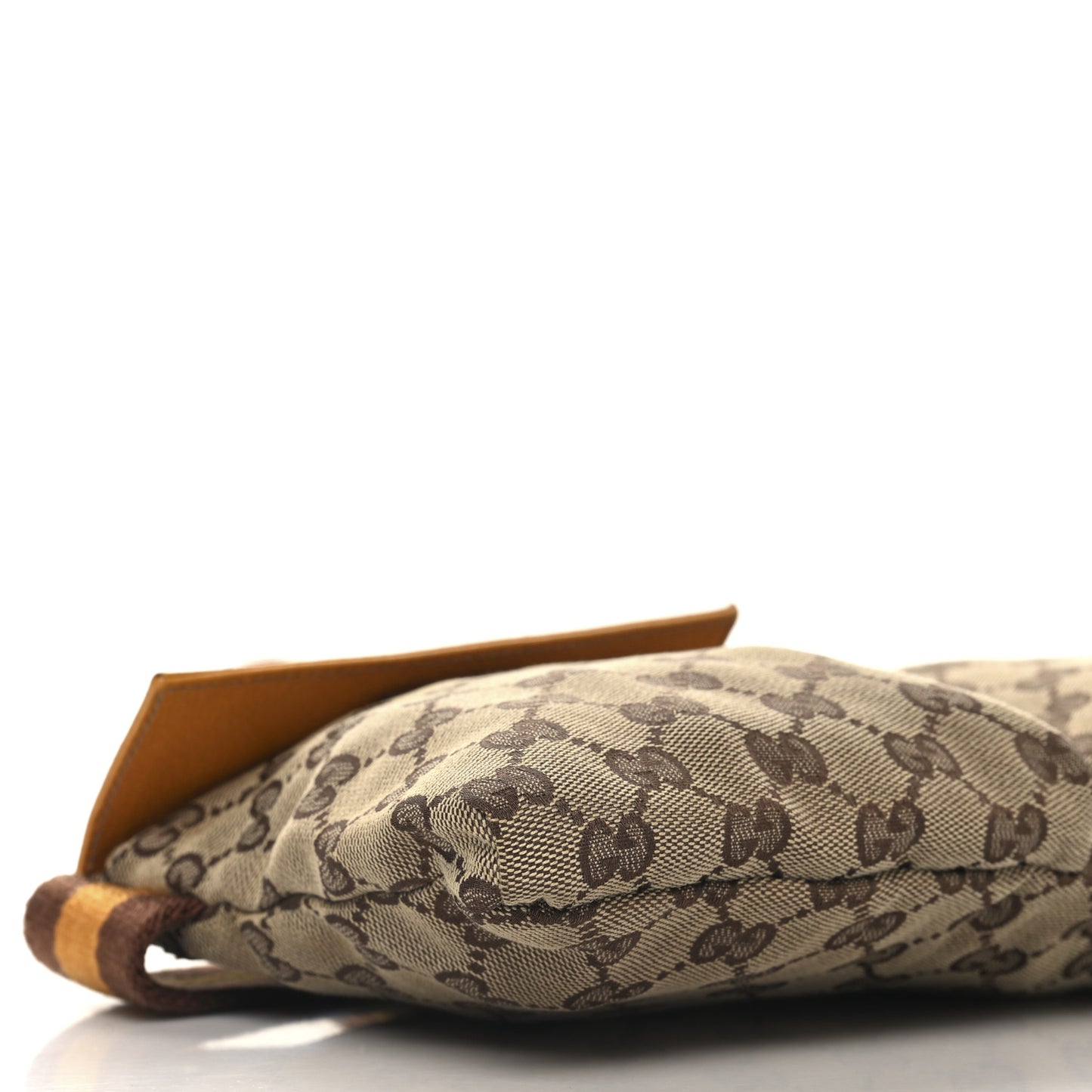 GG Monogram Web Double Pocket Belt Bag Yellow