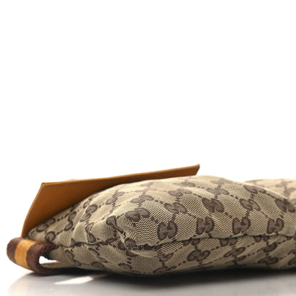 Gucci GG Monogram Web Double Pocket Belt Bag Yellow 9 of 10
