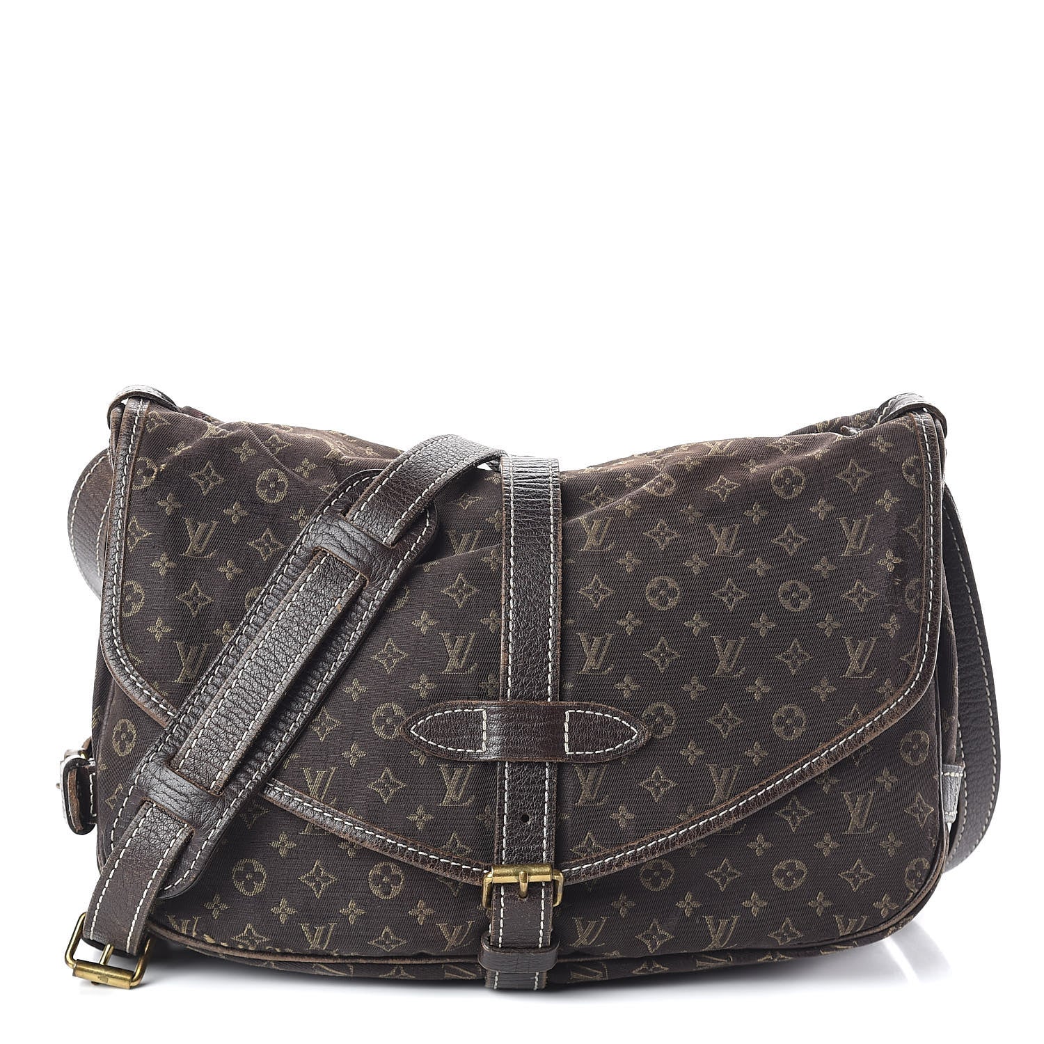 Louis Vuitton Monogram Mini Lin Saumur Ebene 1 of 15