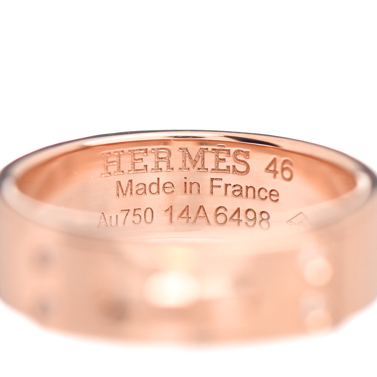 18K Rose Gold Diamond PM Kelly Ring 46 3.75