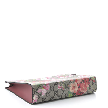 Gucci GG Supreme Monogram Blooms Large Cosmetic Case Beige Multicolor Dry Rose 4 of 11