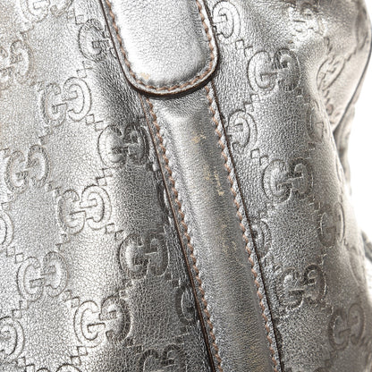 Gucci Guccissima Medium Britt Tote Silver 12 of 17