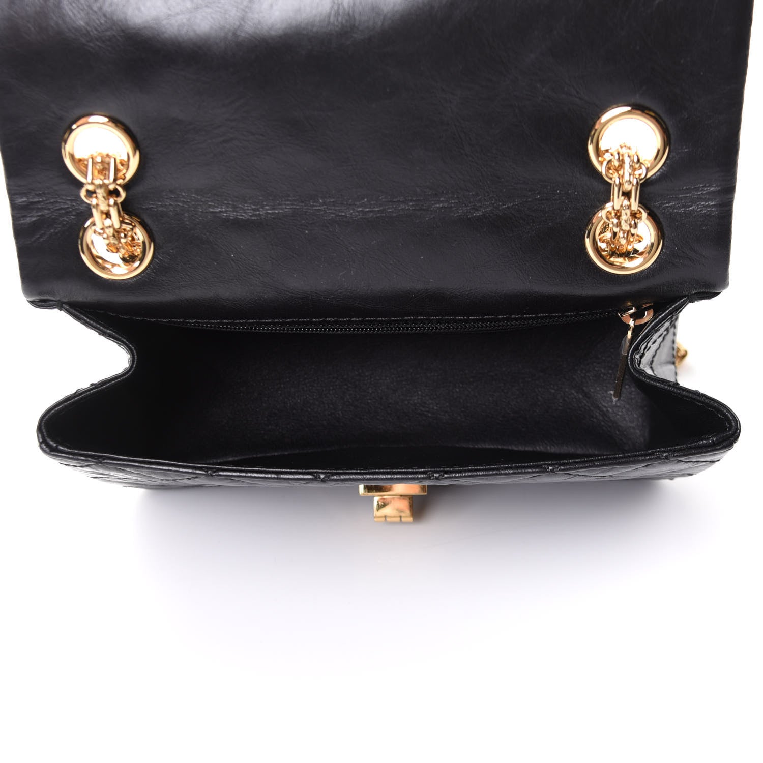 Chanel Aged Calfskin Quilted 2.55 Reissue Mini Flap Black 5 of 11