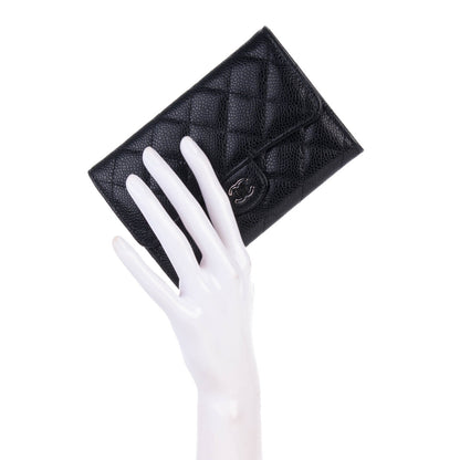 Chanel Caviar Quilted Small Flap Wallet Black 2 of 8