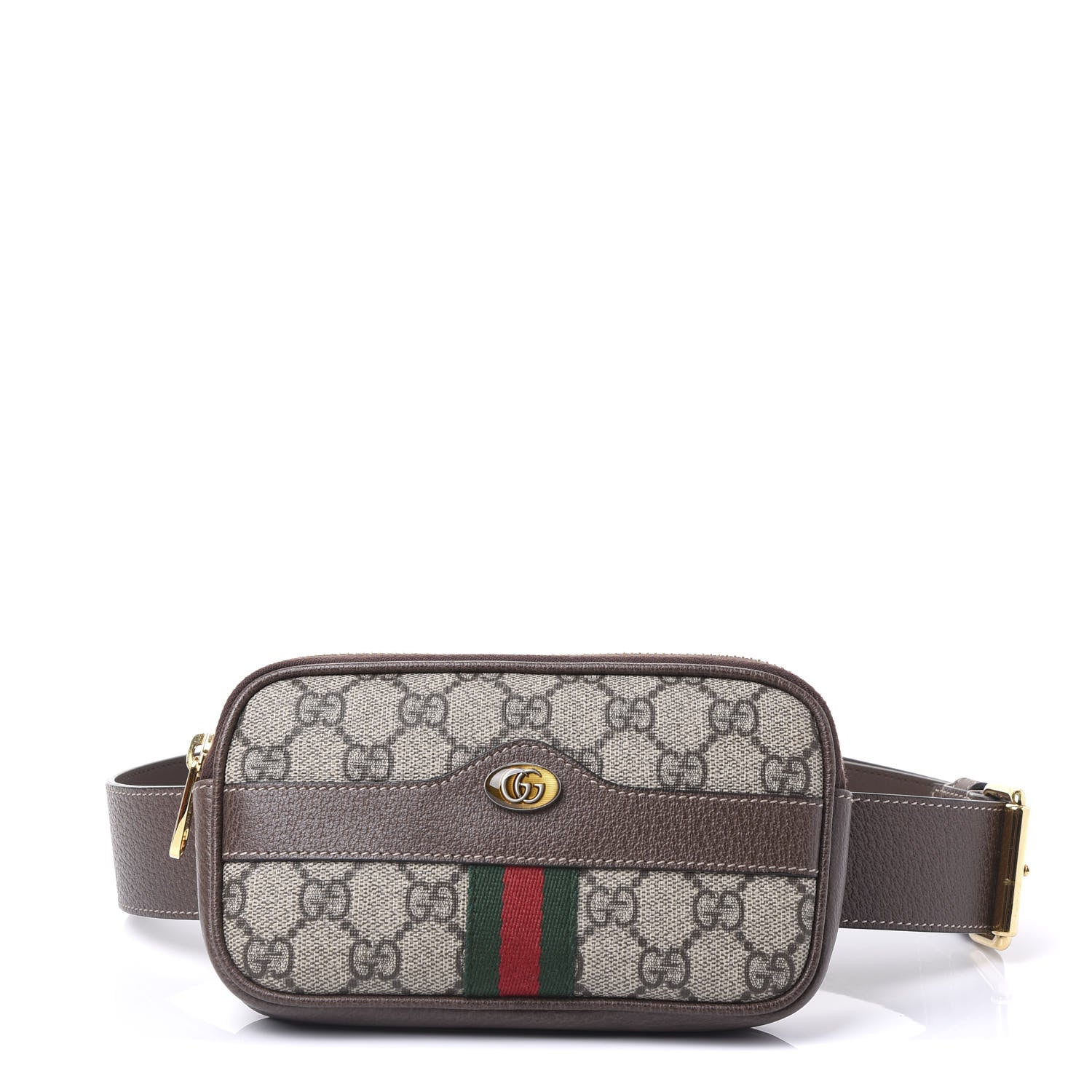 Gucci GG Supreme Monogram Ophidia Belted iPhone Case 80 32 Dark Brown 1 of 9