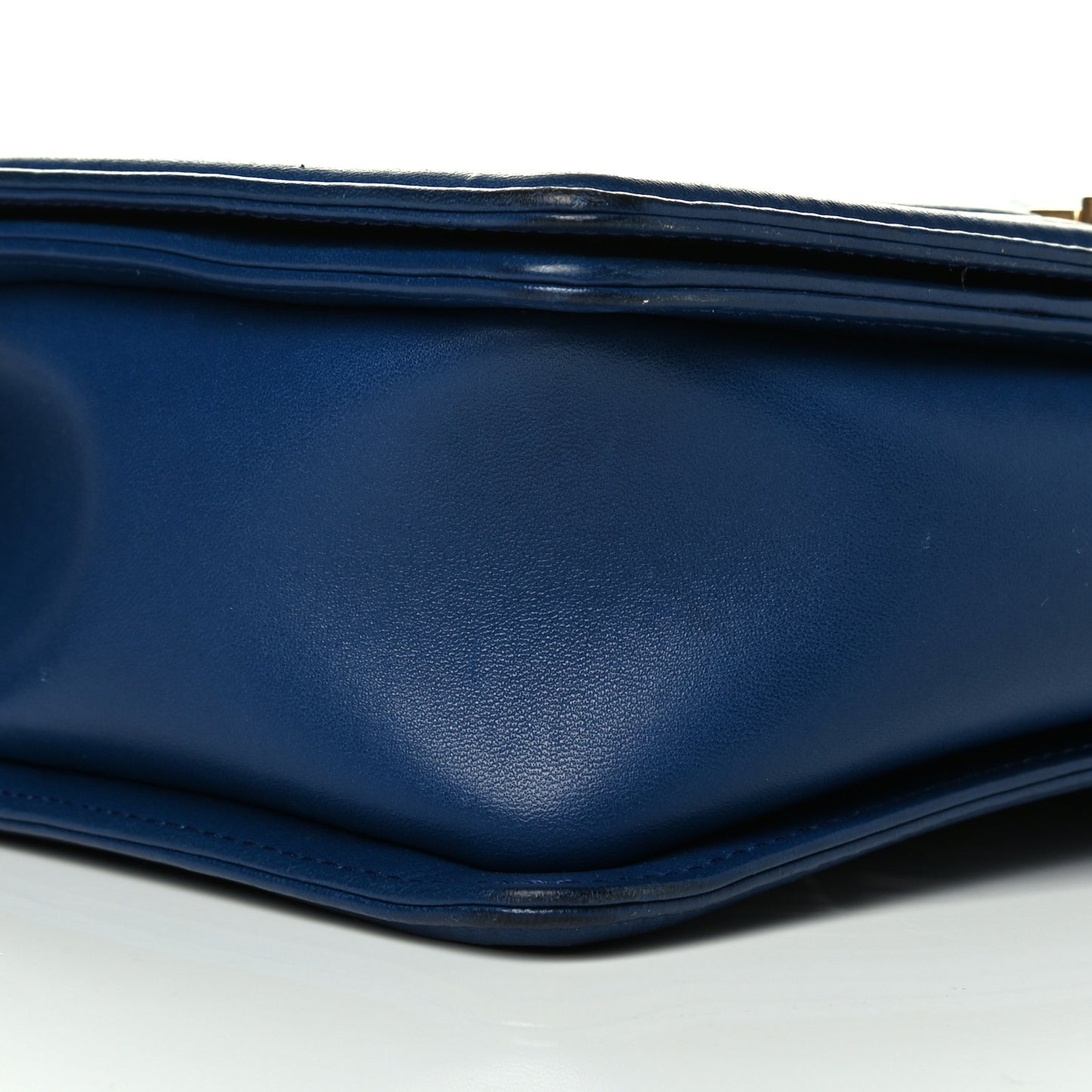 Lambskin Quilted New Medium Boy Flap Dark Blue