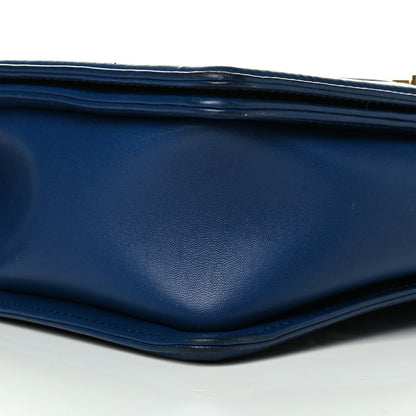 Chanel Lambskin Quilted New Medium Boy Flap Dark Blue 5 of 8