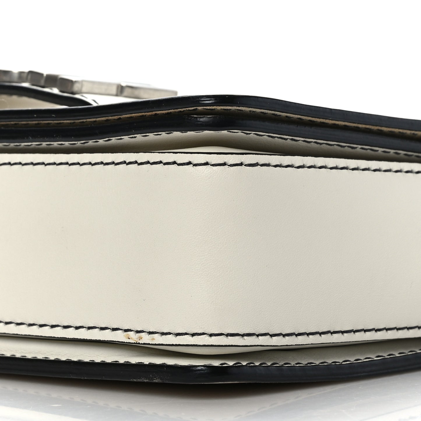 Smooth Calfskin Dio(r)evolution Flap Bag Off White