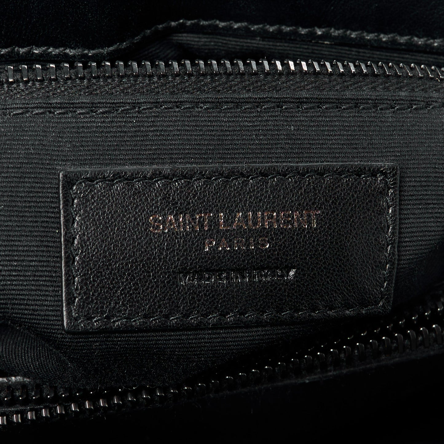 Calfskin Y Quilted Monogram Monochrome Medium Loulou Chain Satchel Black