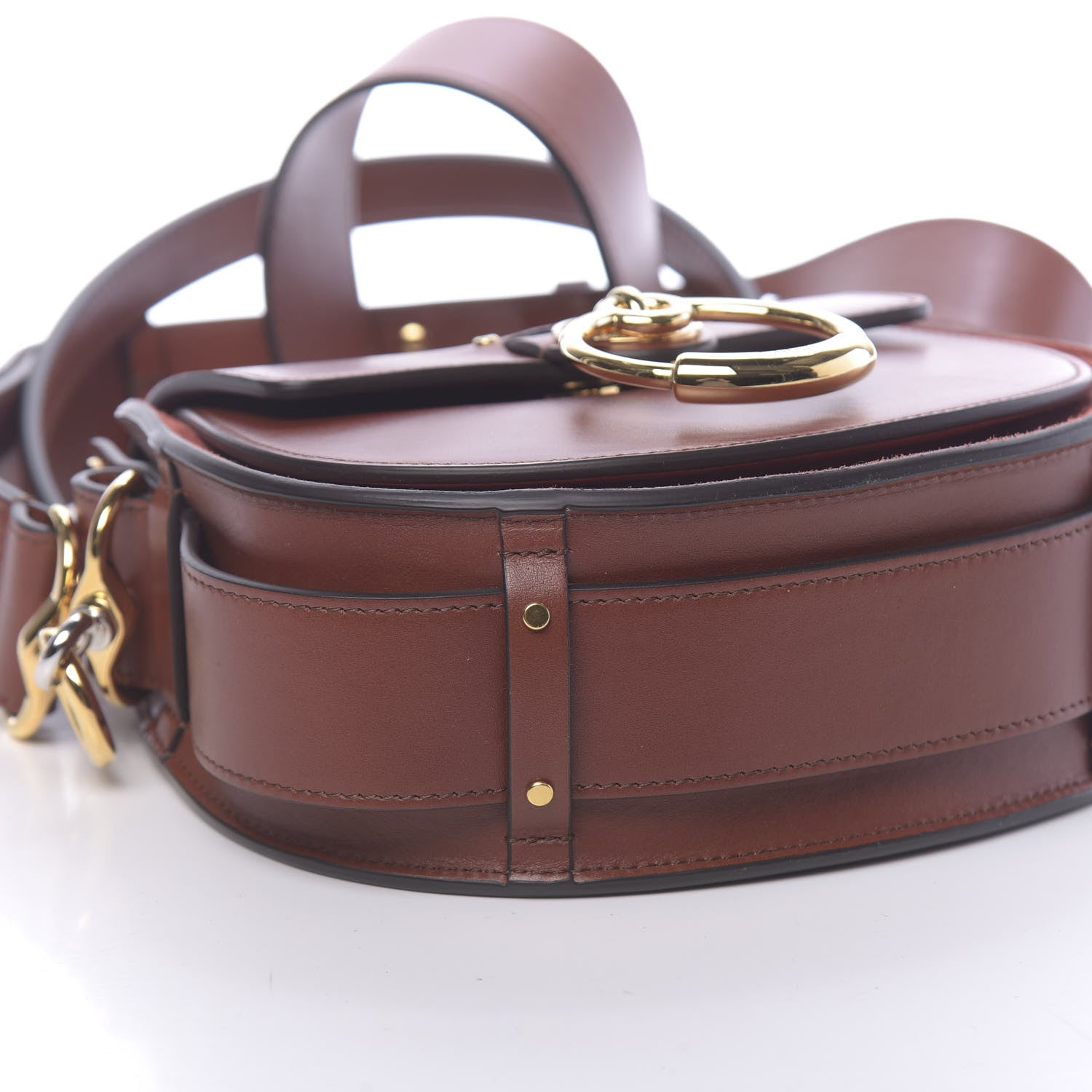 Chloe Calfskin Small Tess Bag Sepia Brown 8 of 9