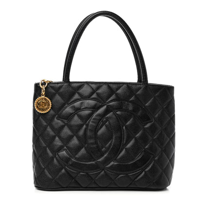 Chanel Caviar Quilted Medallion Tote Black 1 of 10