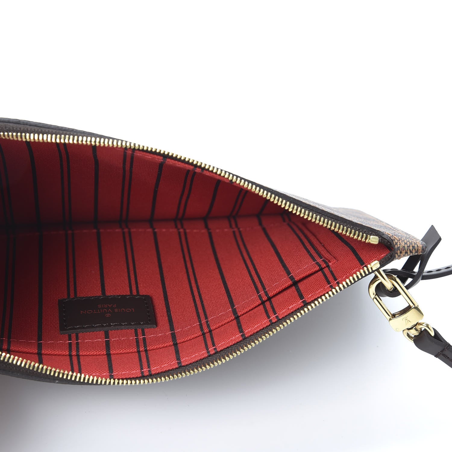 Louis Vuitton Damier Ebene Neverfull MM GM Pochette 4 of 8