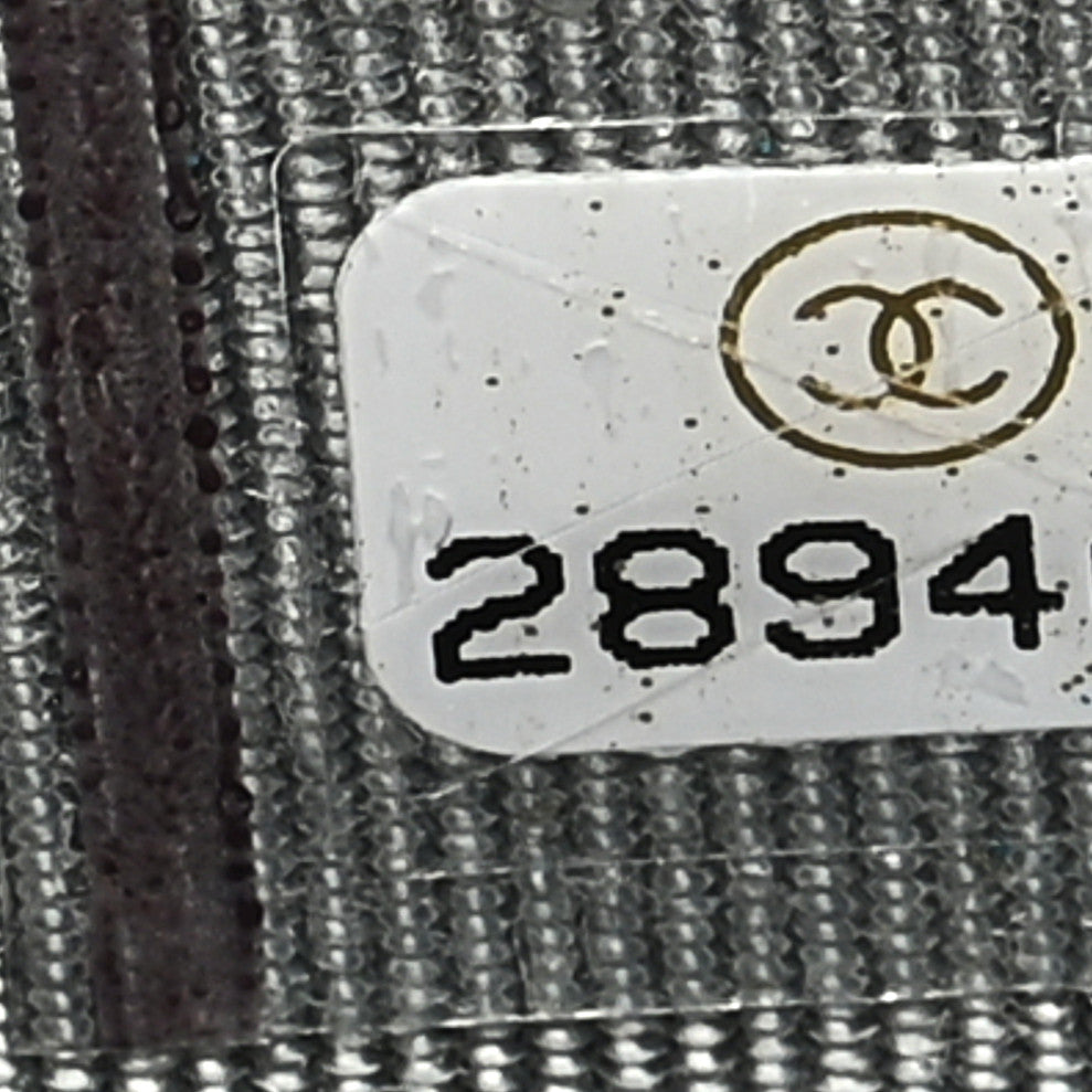 Caviar Quilted Zip Coin Purse Grey