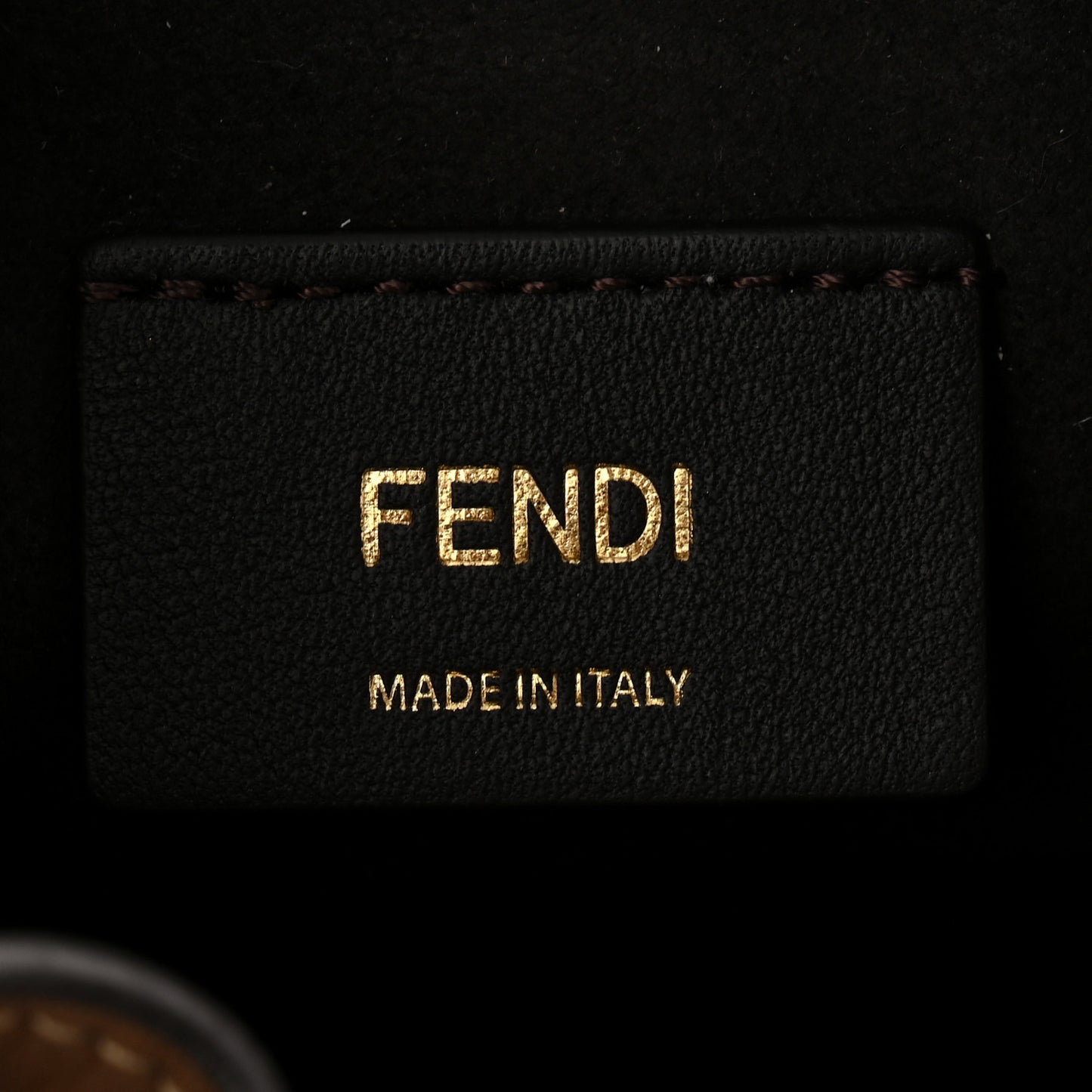 Straw F is Fendi Logo Crochet Mini Mon Tresor Bucket Bag Naturale Black
