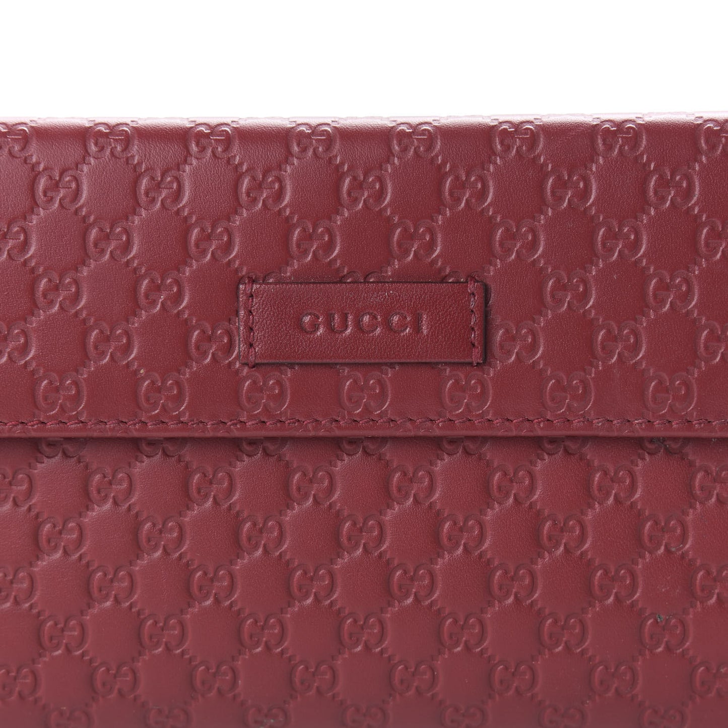 Soft Microguccissima Continental Zip Wallet Red