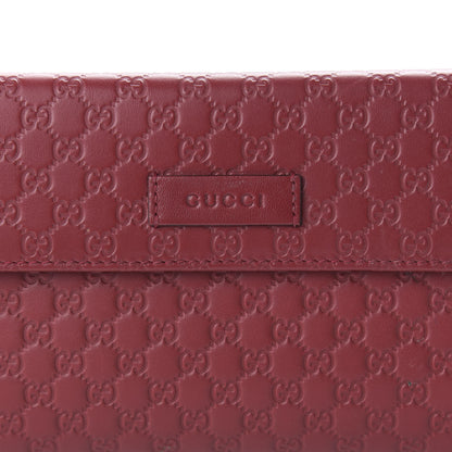 Gucci Soft Microguccissima Continental Zip Wallet Red 10 of 11