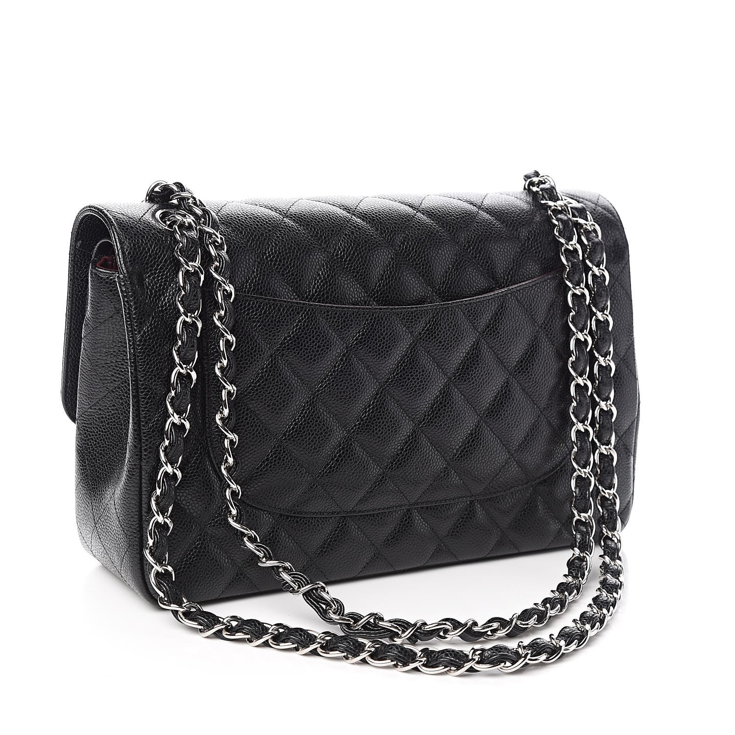 Chanel Caviar Quilted Jumbo Double Flap Black 3 of 12